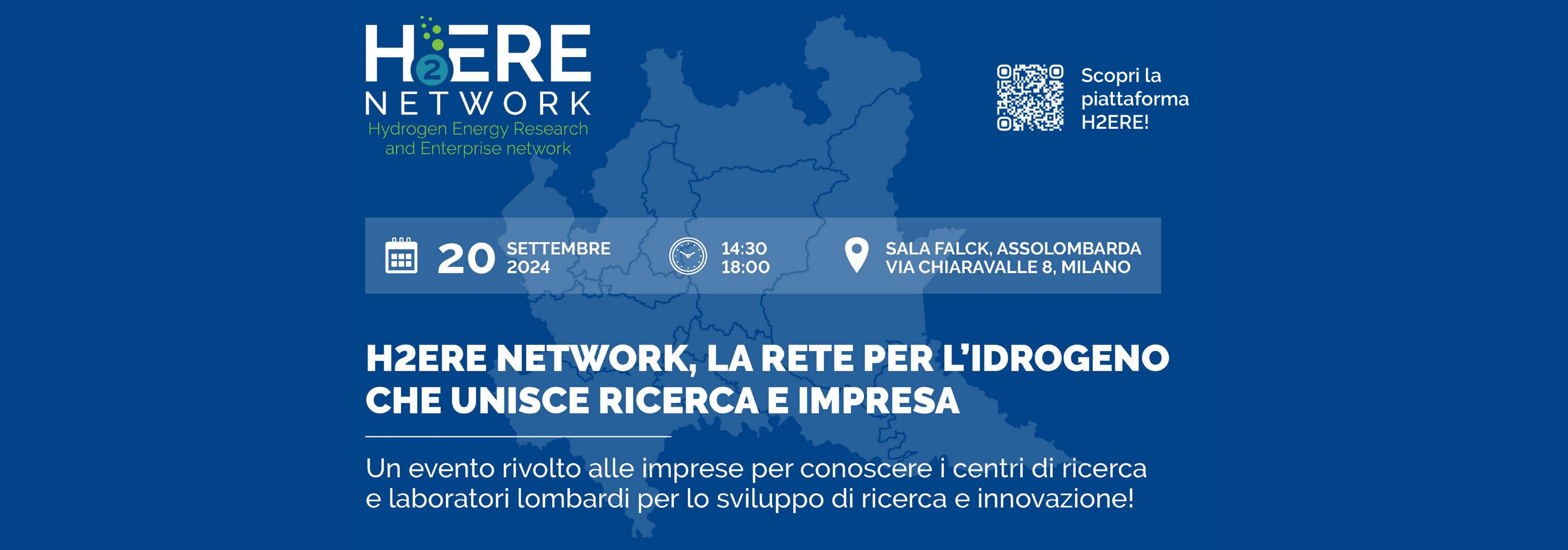 H2ERE Network, la rete per l'idrogeno che unisce ricerca e impresa